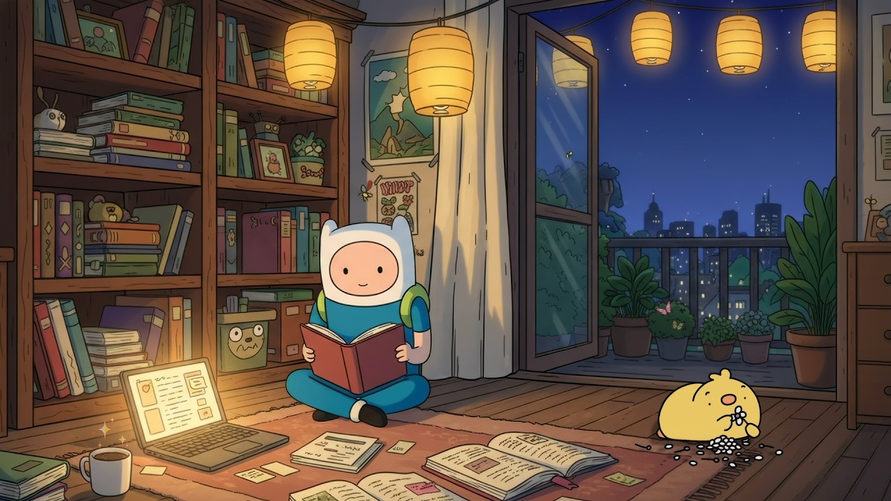 Deep Lofi Focus 📖 Gentle Beats For Quiet Night