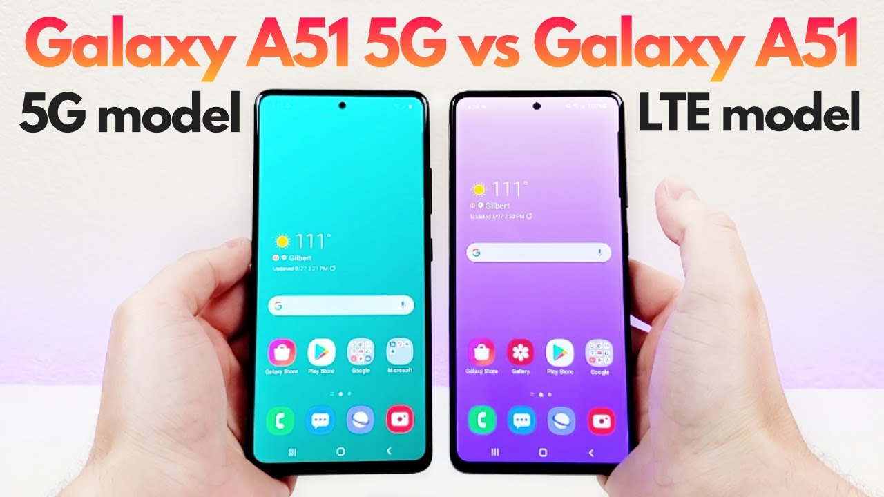 Samsung Galaxy A51 5G vs Samsung Galaxy A51 (LTE model) - What's Different?