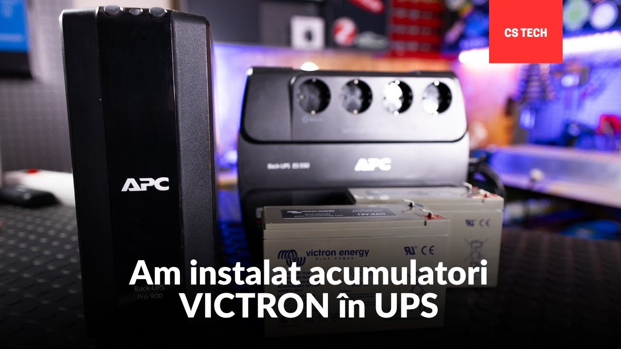 Greșeala care îți distruge bateriile UPS în câteva luni - APC + acumulatori Victron Energy
