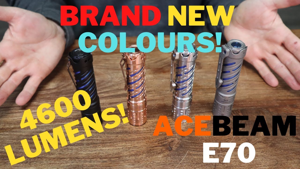 4600 LUMENS! | All NEW AceBeam E70 COLOURS