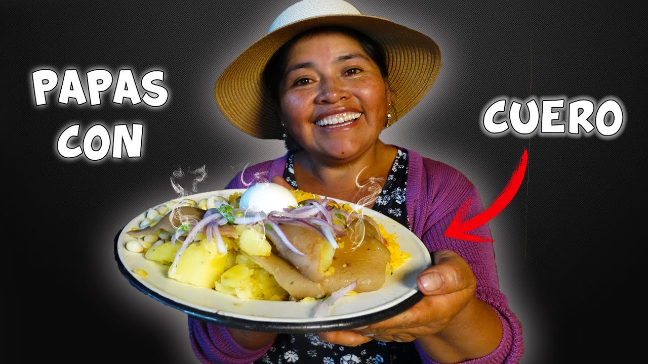 Cómo hacer PAPAS con CUERO/ Receta Casera.