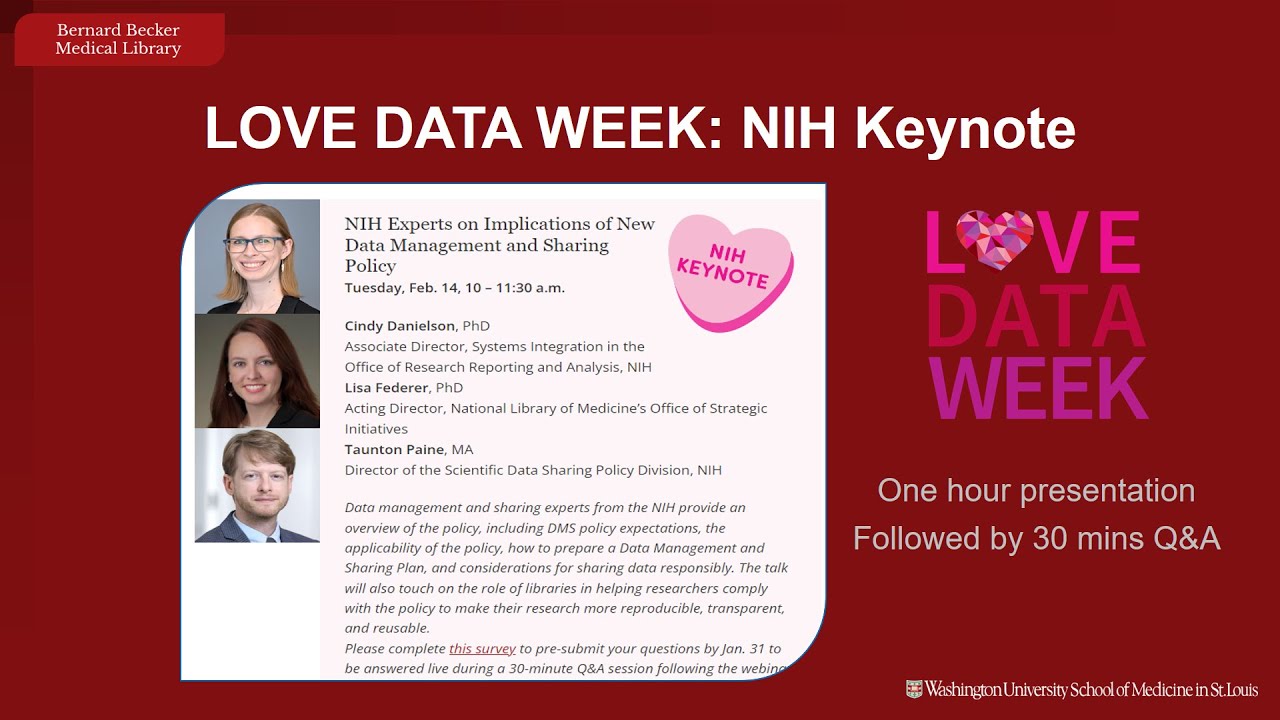 NIH Experts on Implications of New Data Management and Sharing Policy