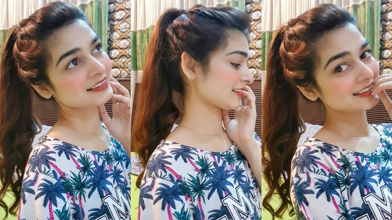 Twisted Ponytail || For University Going Girls || 2 min Hairstyle