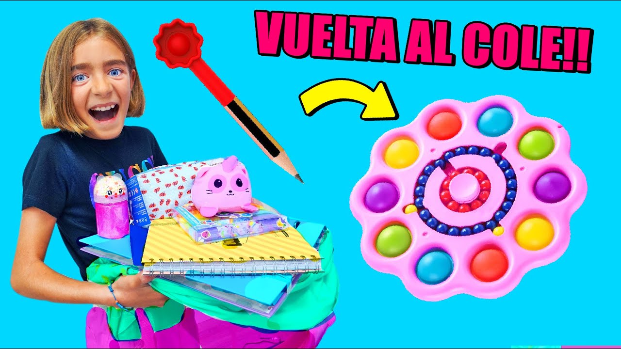 MATERIAL ESCOLAR CON POP IT SaneuB