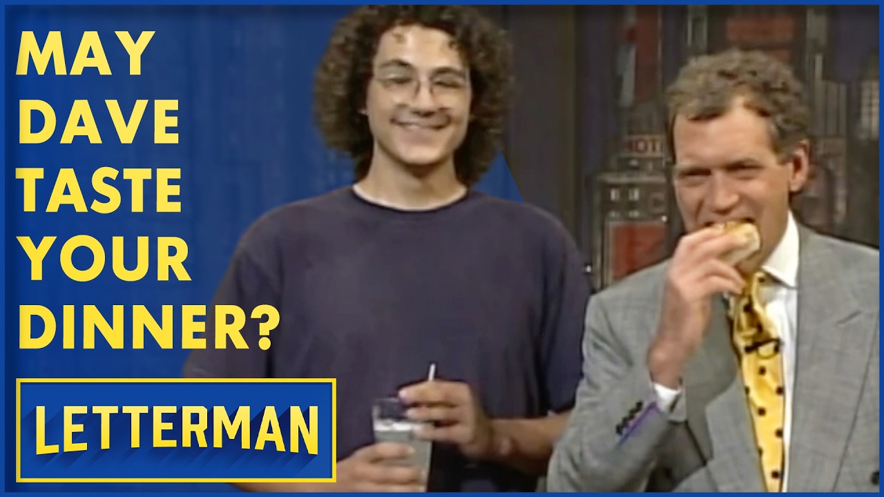 May Dave Taste Your Dinner? | David Letterman