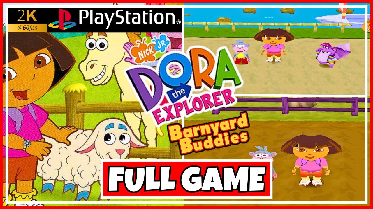 Dora The Explorer: Barnyard Buddies - FULL GAME - PS1 (DUCKSTATION) - (No Commentary)