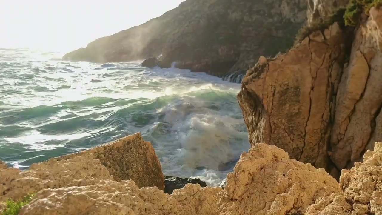 Relaxing Sea Waves at Xlendi Bay, Gozo Malta | 25-Minute Mediterranean Ambience