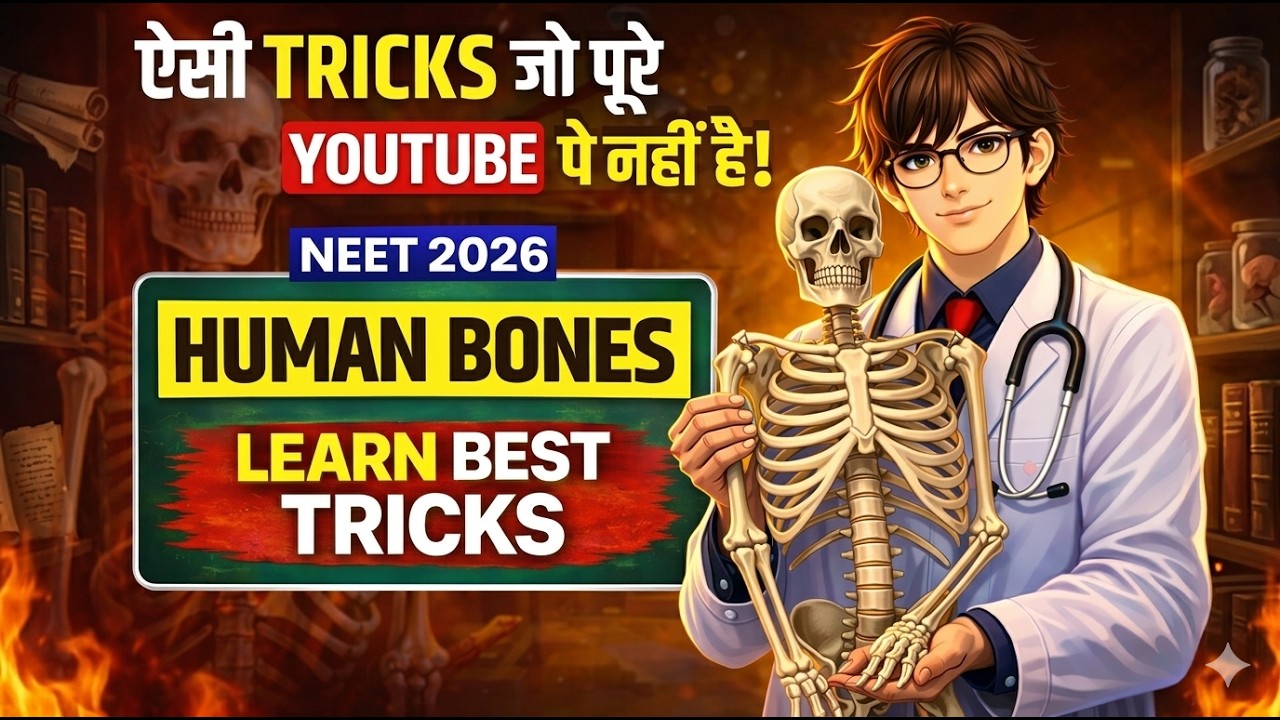 206 Human Bones Tricks 🔥 | Learn in 10 Minutes | NEET Biology Mnemonics
