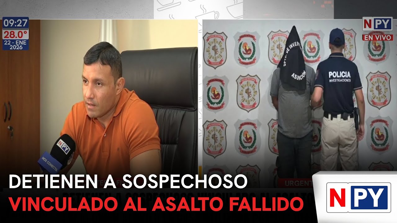 Detienen a sospechoso vinculado al asalto fallido