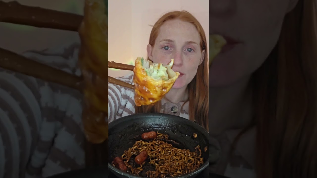 Buldak Jajangmyeon #mukbang #watchmeeat #eatingsounds #asmrmukbangasmr