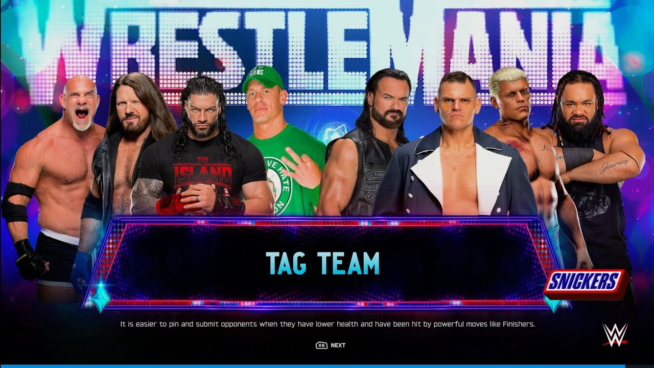 Reigns,Cena, Styles & Goldberg Vs Gunther,Cody, Drew & Jacob - Tag Team Elimination Match | WWE 2k25