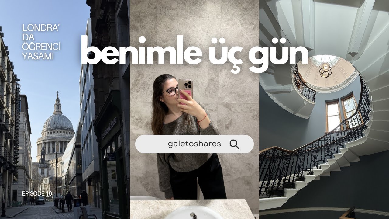 BENİMLE ÜÇ GÜN | londra’da hukuk stajı, evde verimli gün ve yurt dışında öğrenci olmak ⚖️🏃‍♀️💨