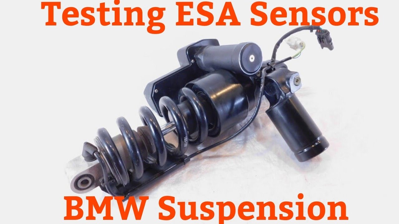 how to test bmw esa shock suspension sensors (bmw k1300 rear shock)