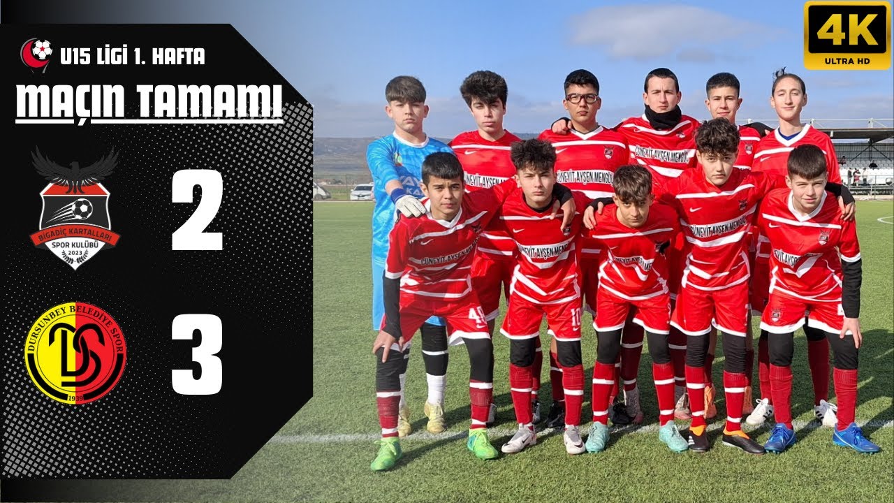 U15 (2011) Ligi 1. Hafta | Bigadiç Kartalları 2-3 Dursunbey Belediyespor 17.01.2026 4K UHD