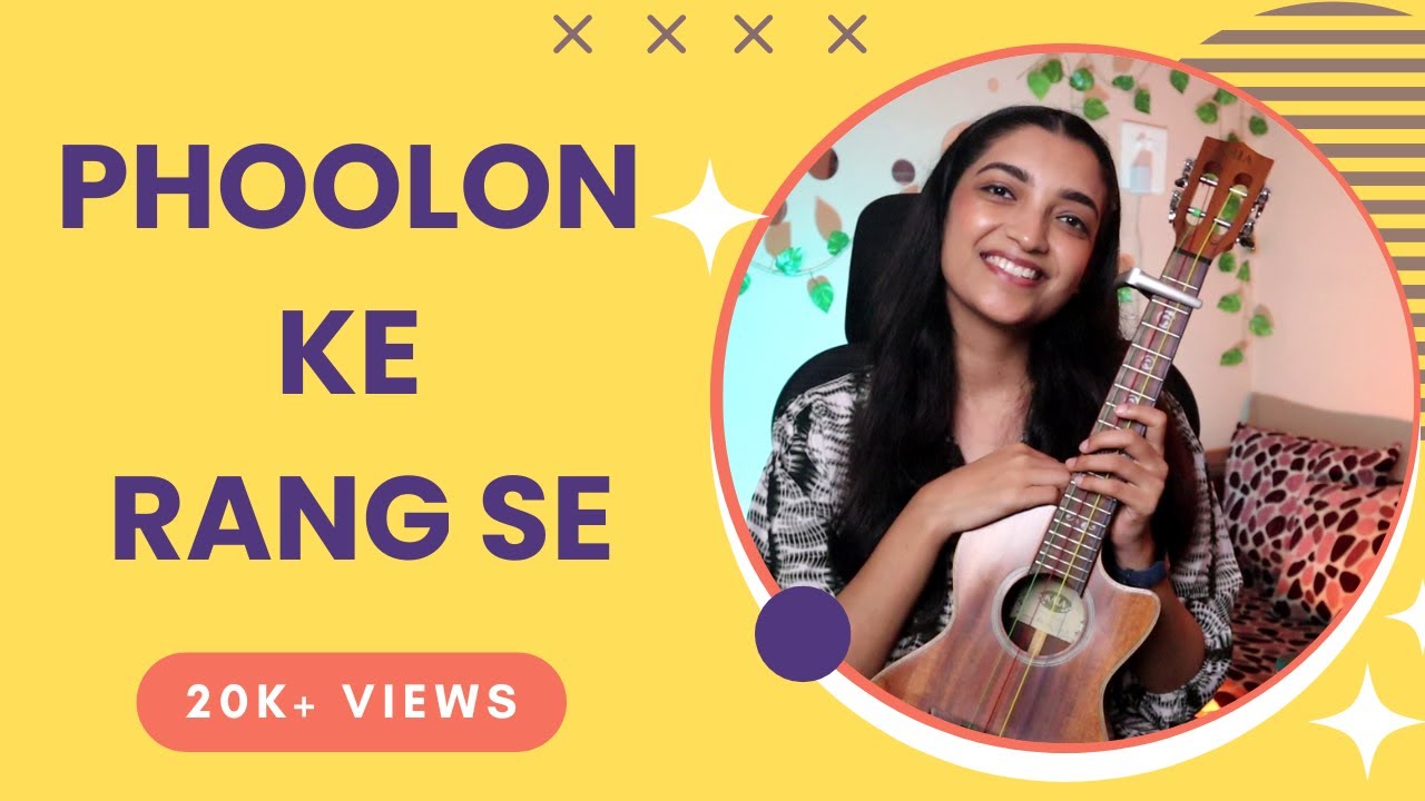 How To Play Phoolon Ke Rang Se On Ukulele?? | Tutorial | Sayali tank