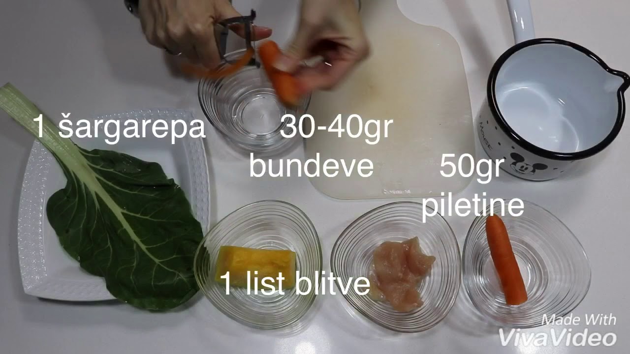 Mamine tajne- ka&scaron;ica za bebe-piletina, &scaron;argarepa, blitva, bundeva