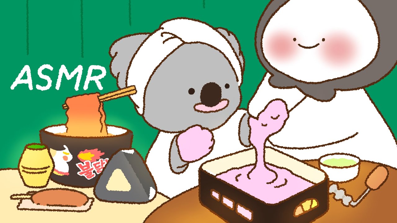 Koala Convenience store Mukbang 🐨 [ASMR animation]