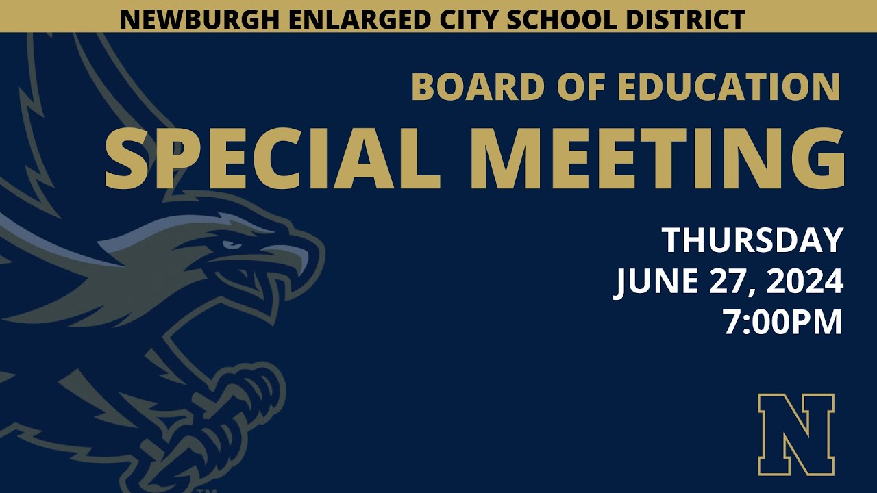 BOE Special Meeting - June 27, 2024 - 7:00PM