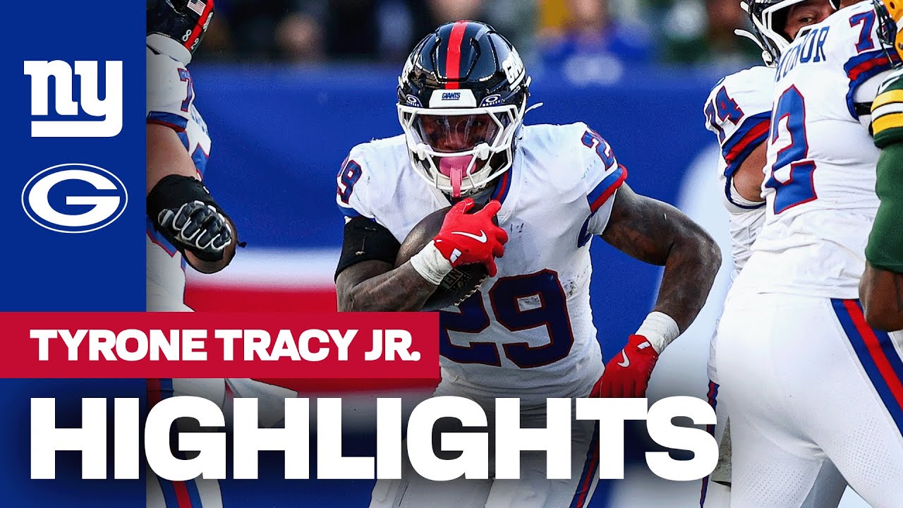 Highlights: Tyrone Tracy Jr. | Giants vs. Packers | Week 11