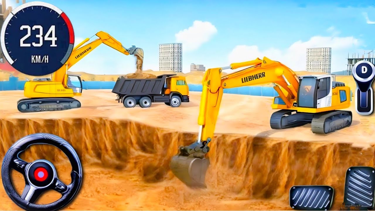 ⚡Large City Road Construction Simulator 🚧 - Android Gameplay