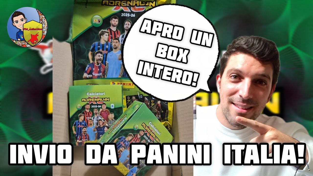 🇮🇹 REGALO PANINI ITALIA!!! APRIAMO UN BOX INTERO CALCIATORI ADRENLAYN 2025-2026 🤩