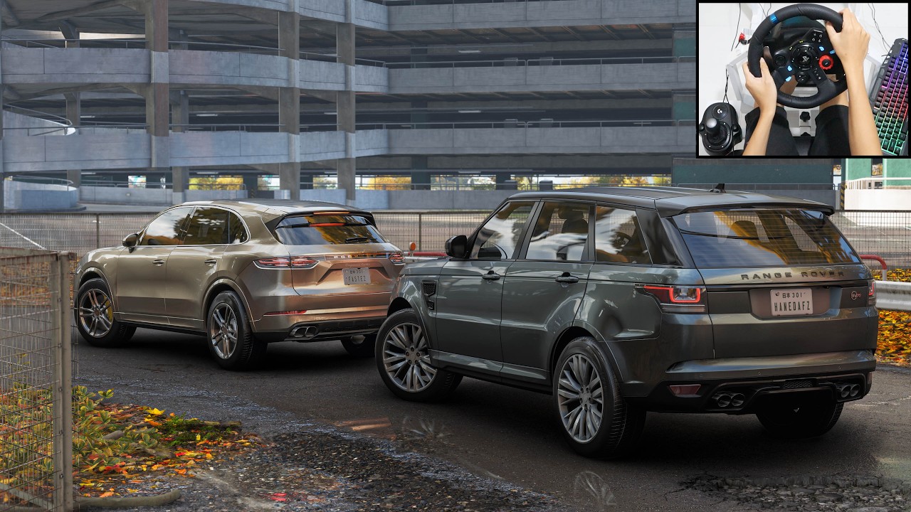 Range Rover Sport SVR & Porsche Cayenne Turbo - Forza Horizon 6 | Logitech g29 gameplay