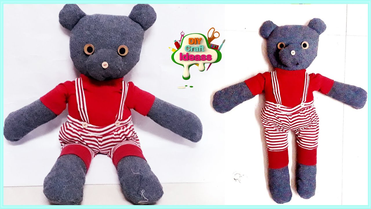 Teddy bear making idea with old clothes | Old Clothes | Best Out Of Waste Clothes Reuse Ideas