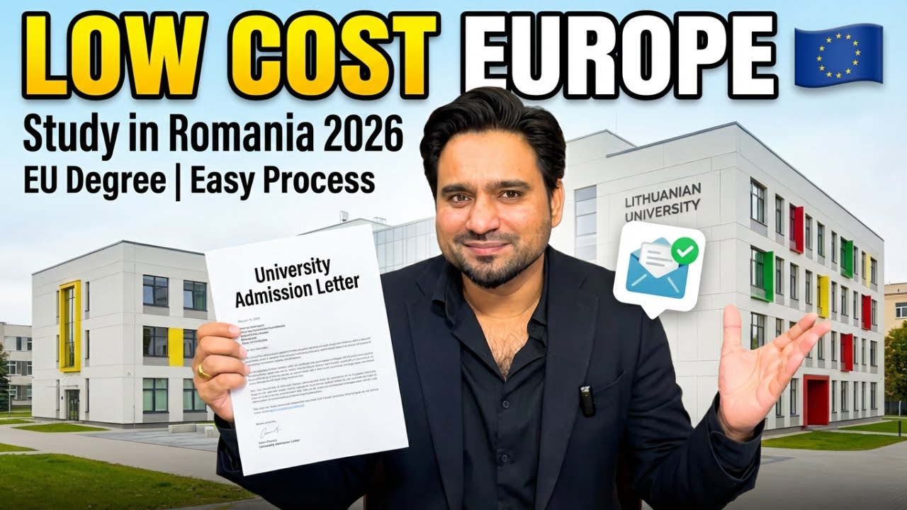 Study in Romania | Without IELTS | Pakistani Students 2026 | Low Budget | Romania Schengen VISA