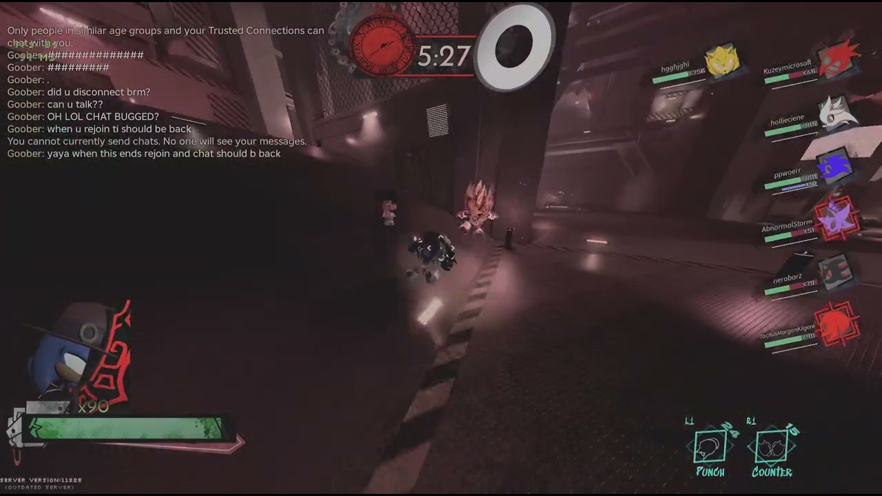 Punch hitbox exists