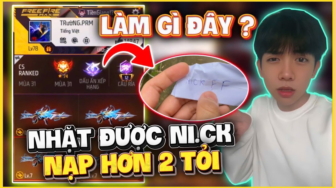PAN06 NHẶT ĐƯỢC NICK FF NẠP HƠN 2 TỎI SẼ NHƯ THẾ N&Agrave;O
