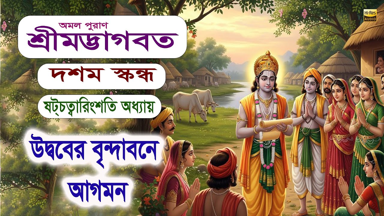 🌸উদ্ববের বৃন্দাবনে আগমন🌸  ।। স্কন্ধ-১০, অধ্যায় -৪৬ ।। অমল পুরাণ শ্রীমদ্ভাগবত।।