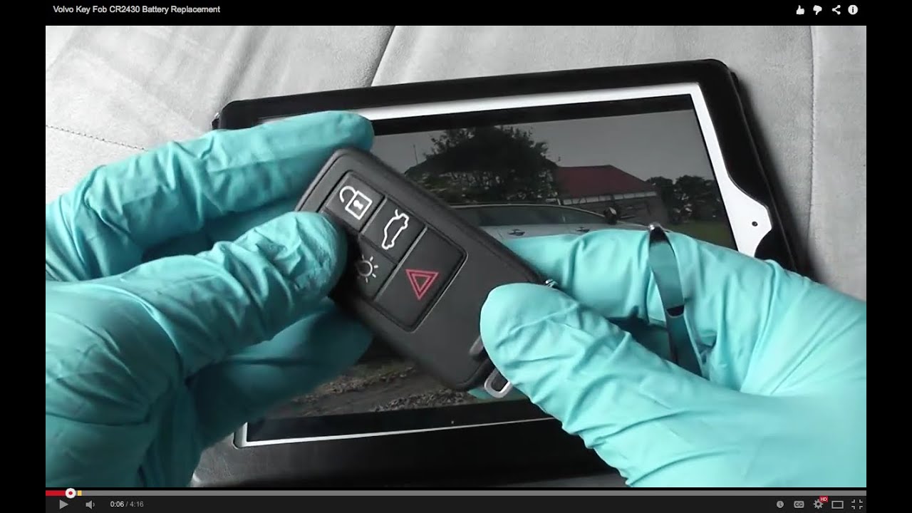 Volvo Key Fob CR2430 Battery Replacement