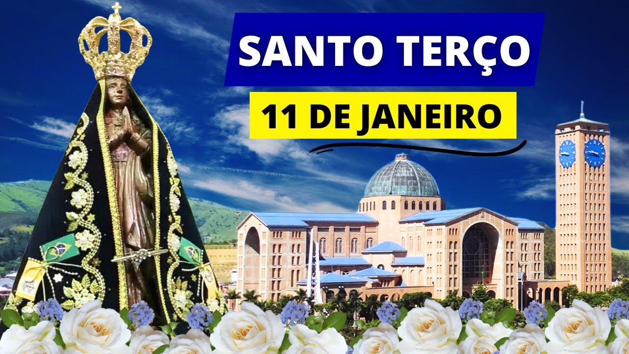 SANTO TERÇO DE HOJE - 11/01/2026 | MISTÉRIOS GLORIOSOS | DOMINGO