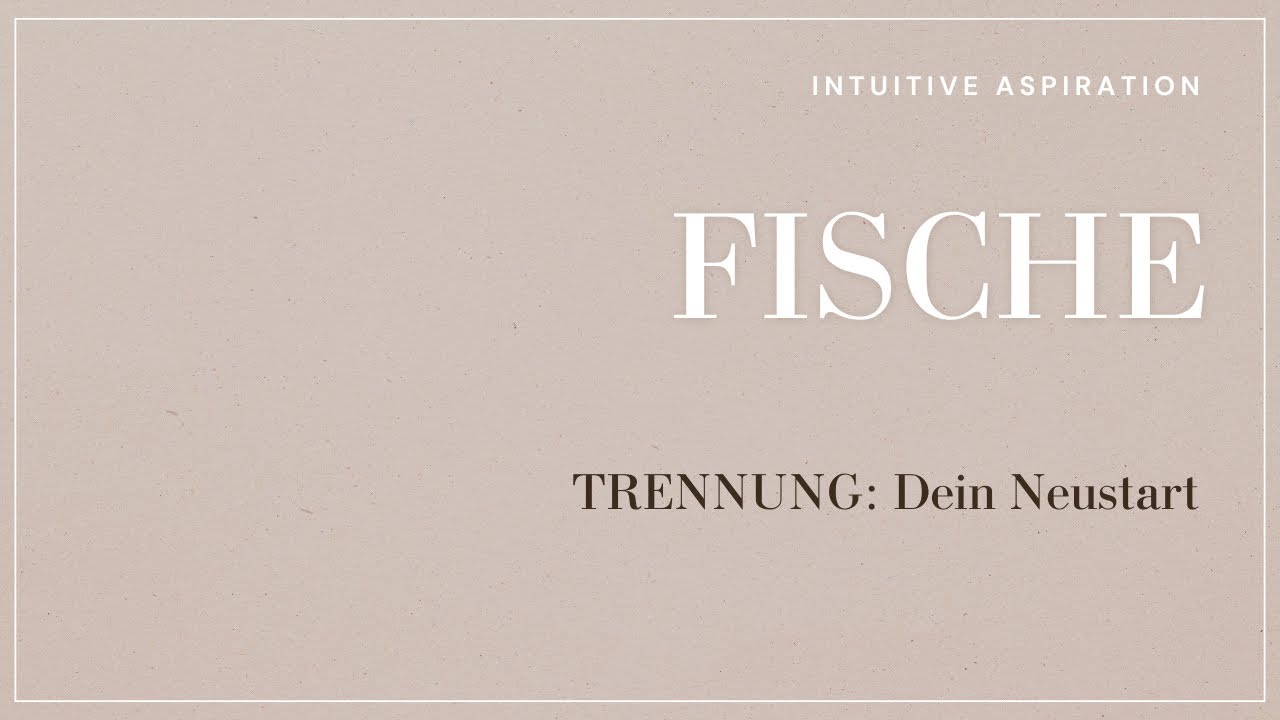TRENNUNG: Fische⚠️ HALT STOP! Diese letzten Illusionen verhindert deinen NEUSTART!