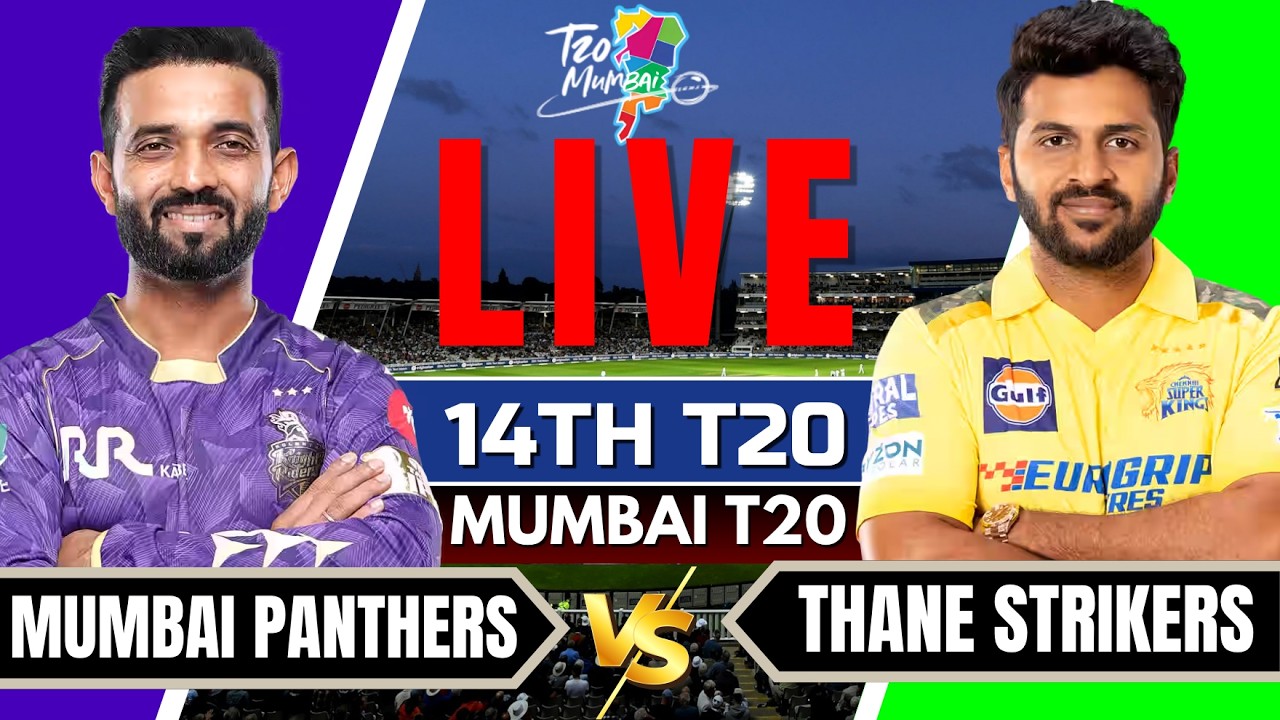 Mumbai T20 Live - Eagle Thane Strikers vs North Mumbai Panthers | Mumbai T20 League Live