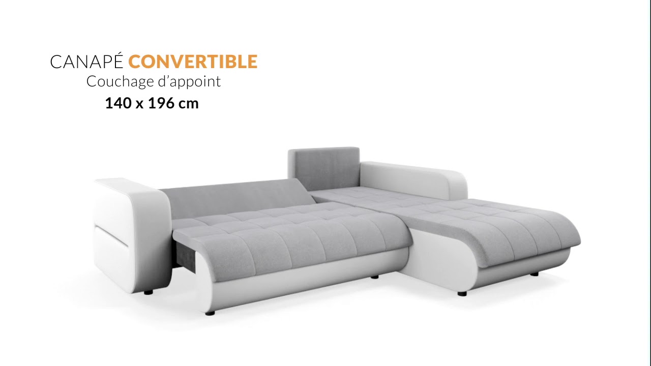 Usinestreet | Canapé d'angle SUZIE convertible en lit d'appoint