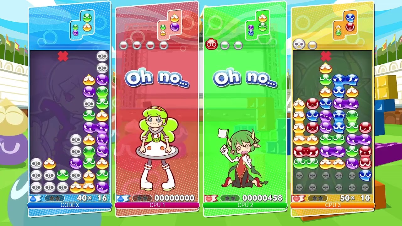 Puyo Puyo Tetris - Tee and Ess VS Draco and Dark Prince