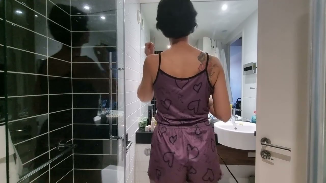 Hairdryer in The Shower Room | ASMR | The Bathroom Dance