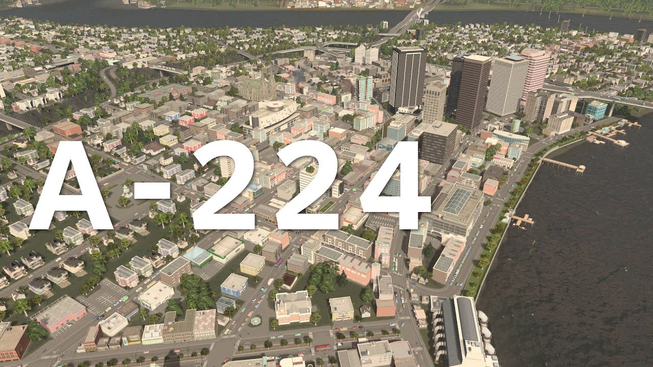 Cities Skylines Drive : Alenda Highway A-224 EAST