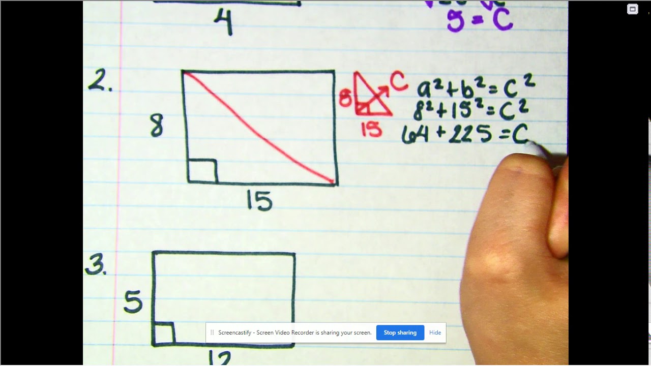 Pythagorean Theorem Works with Rectangles?