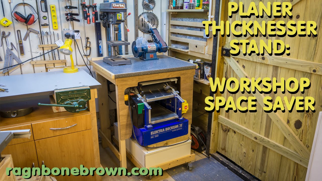 Making A Workshop Space-Saving Stand for the Electra Beckum HC260 planer/thicknesser