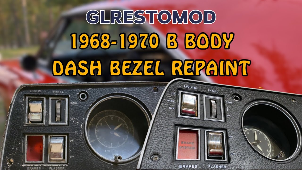 1968-1970 B Body Dash Bezel Repaint (1969 Dodge Charger)