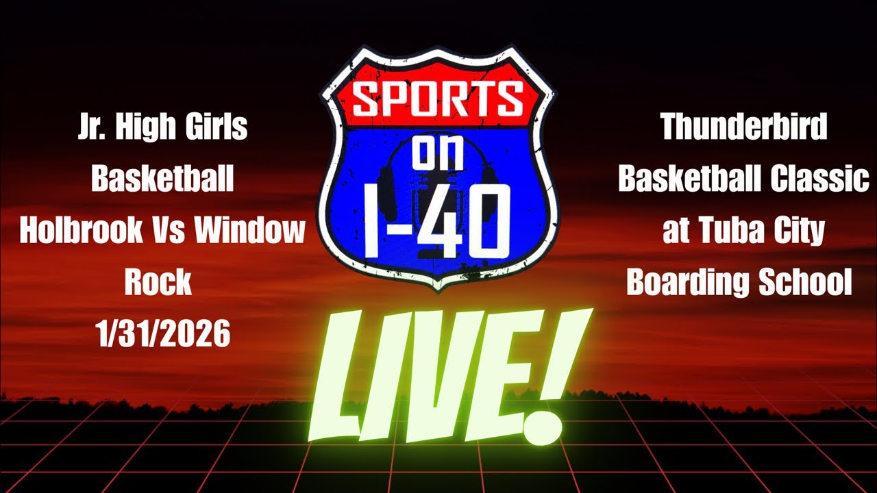 Holbrook Jr High Girls Basketball vs Window Rock —Sports On I-40 Podcast is live!