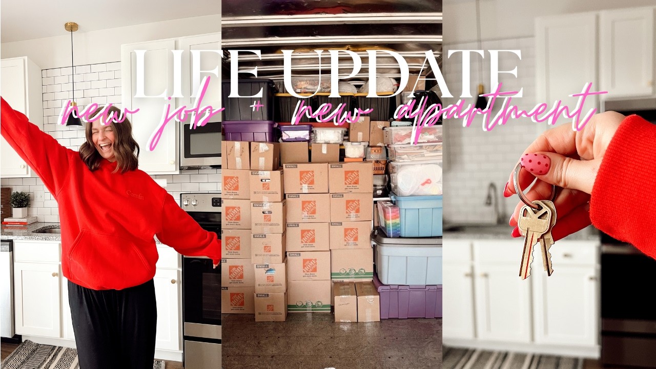 LIFE UPDATE l I got a new job and FINALLY moved out of my parents house 👀🏠💰