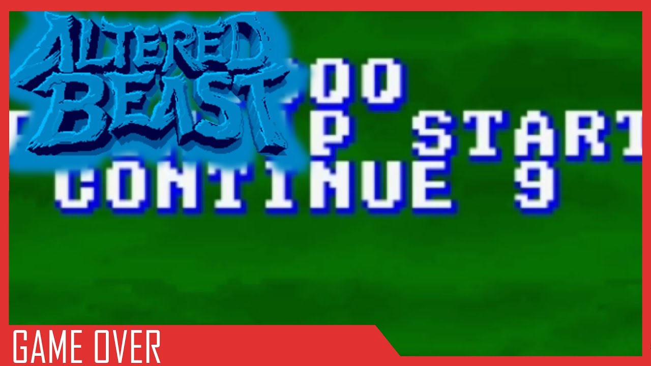 Altered Beast Game Over || Altered Beast (Arcade/MAME)