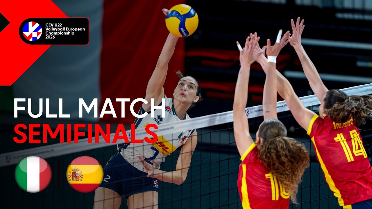 Full Match | Italy vs. Spain | CEV U22 Volleyball European Championship 2026 | Women
