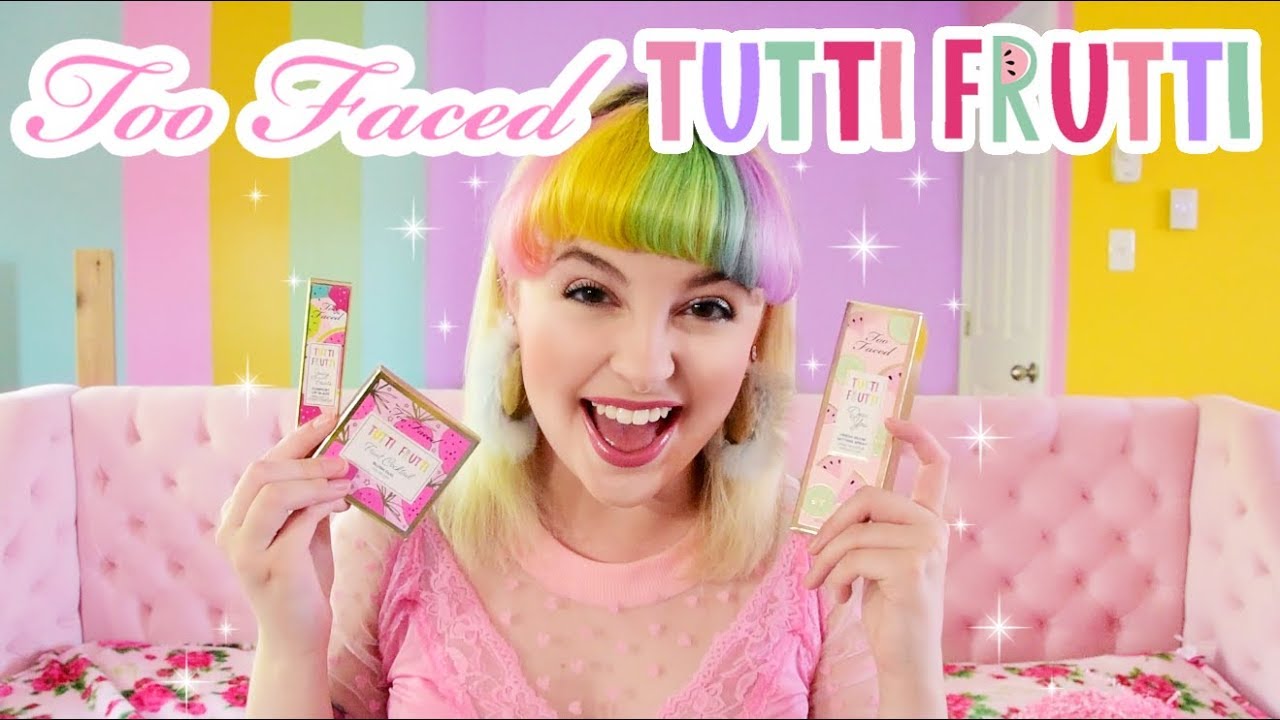 WHY IS NO ONE TALKING ABOUT THIS?! 🍊💕 TOO FACED TUTTI FRUTTI HAUL & REVIEW