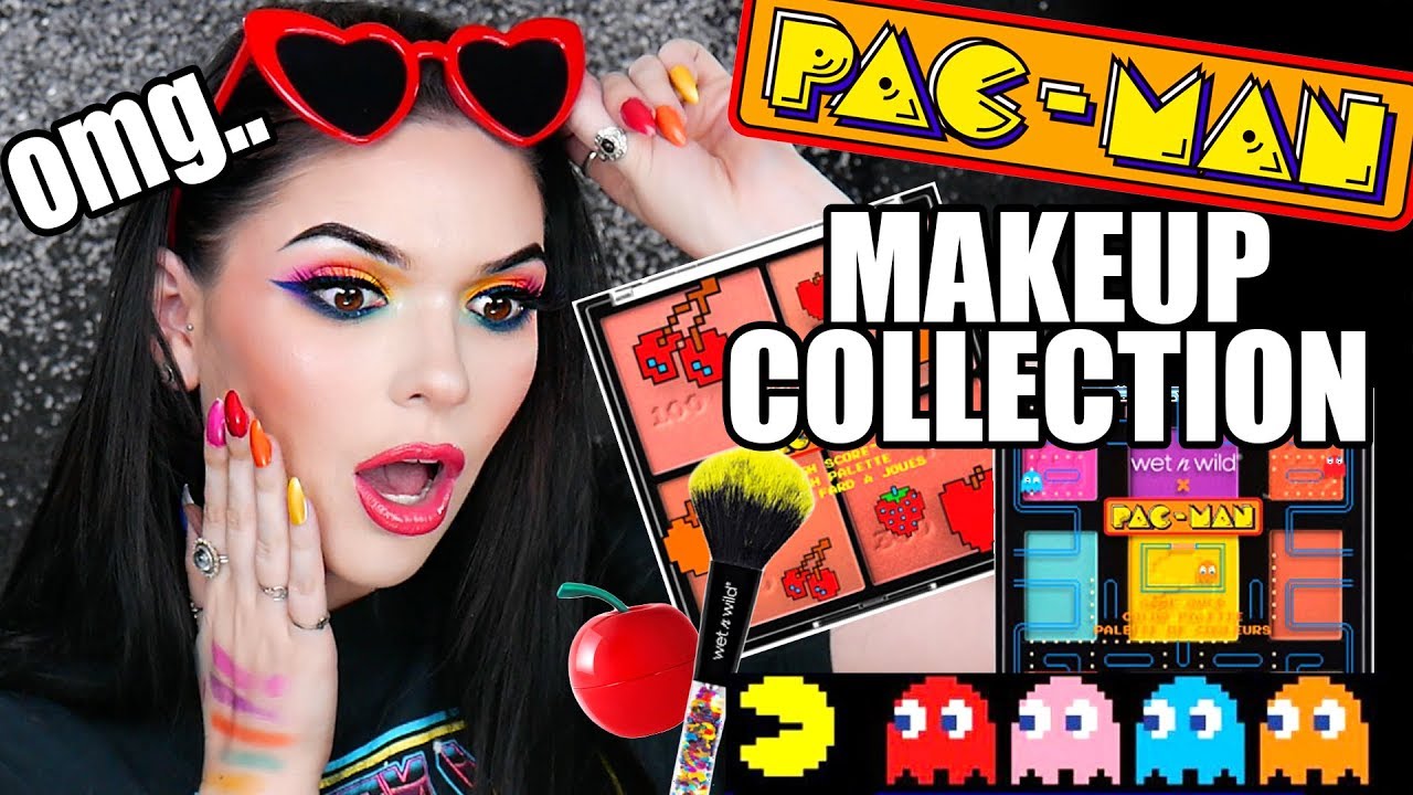 PAC-MAN MAKEUP COLLECTION!! 😂(is this kids makeup??) 👾🍒