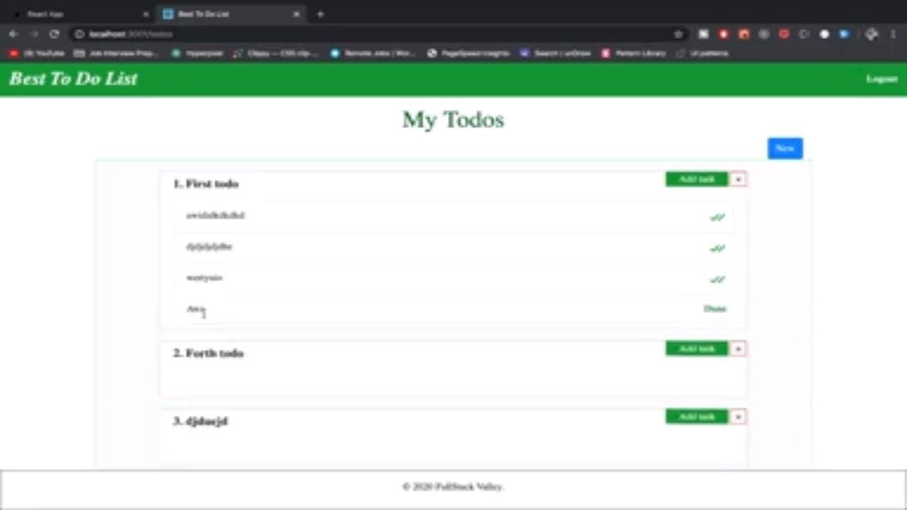 Create tasks for Todos. Best To Do List App #17.
