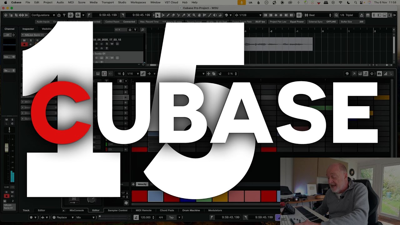 Обновление целого числа цифр — Cubase 15